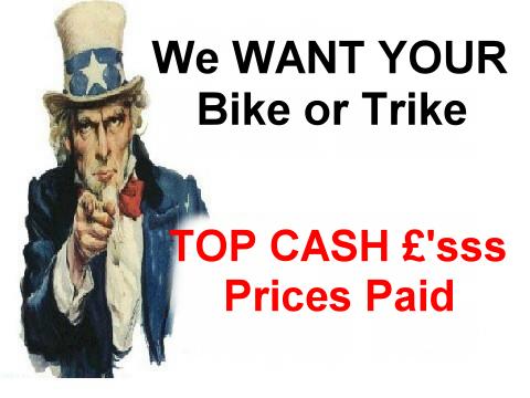 MrBike Motorcycles & Trikes bought for CASH